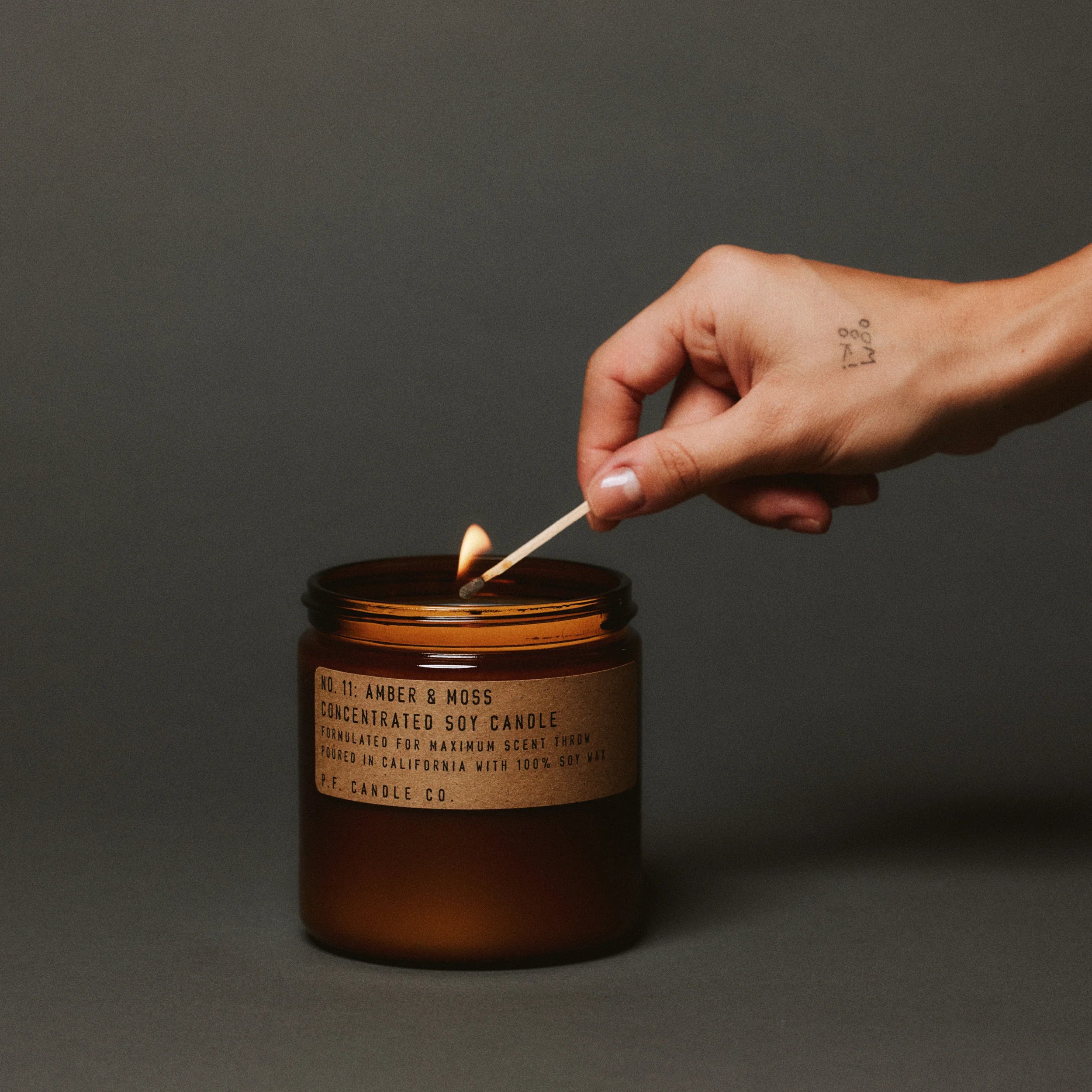 KarLen's Inc Amber & Moss Large Concentrated Candle - Hand-Poured Home Fragrance