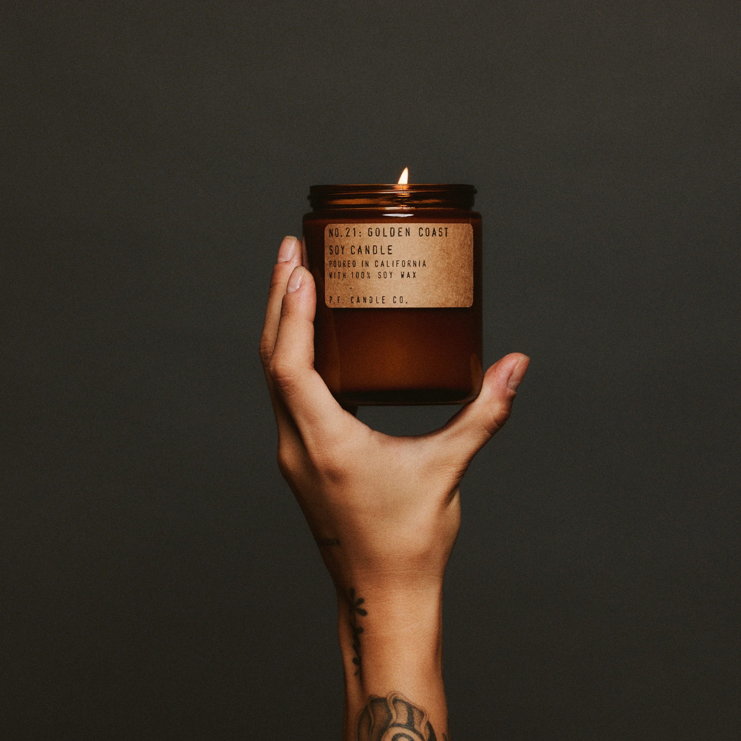 KarLen’s Inc Golden Coast Standard Candle - Soy Wax Candle with Eucalyptus, Sea Salt & Redwood Scent