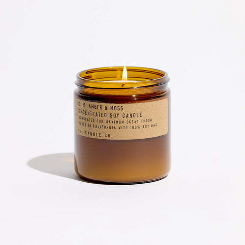 KarLen's Inc Amber & Moss Large Concentrated Candle with sage and lavender scents