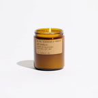 KarLen’s Inc Teakwood & Tobacco Standard Candle in a glass jar with natural wood lid