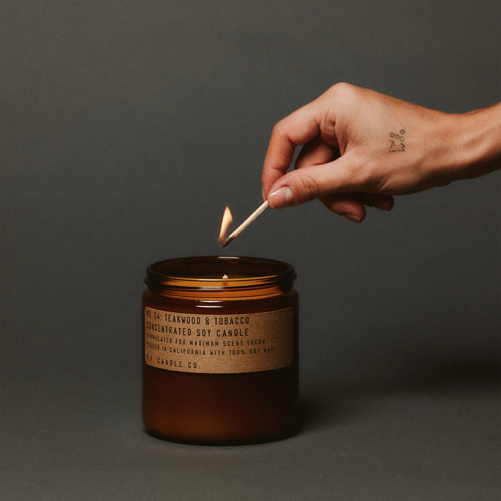 KarLen's Inc Teakwood & Ember Large Concentrated Candle – The Signature Scent